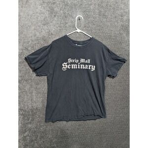 Strip Mall Seminary Spare No Arrows Graphic T-Shirt Faded Black Mens XL
